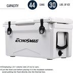EchoSmile 25/30/35/40/60/75 Quart Rotomolded Cooler, Built to Stand up to The Rigors of The Journey