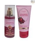 Bath & Body Works TRAVEL SIZE Mist and Cream Set - 5 oz each set (Strawberry Pound Cake)