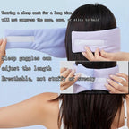 Silk Eye Sleep Mask for Sleeping Women Men, Blackout Blindfold Eye Mask+soundproof Ear Plugs, Rest Like A Deaf or Blind Person,Earplugs Cooling Satin Mask for Travel Night Best Sleep Mask (Purple)