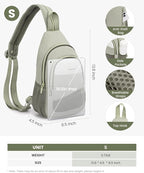 LOVEVOOK Sling Bag for Women, Sling Backpack Crossbody Bag Convertible, Small Diaper Bag Hiking Daypacks Water-resistant, Travel Shoulder Bag Chest Bag