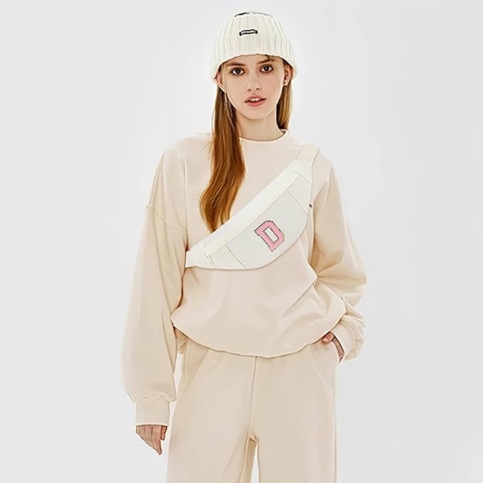 MAXTOP Large Crossbody Fanny Pack with 4-Zipper Pockets,Gifts for Enjoy Sports Festival Workout Traveling Running Casual Hands-Free Wallets Waist Pack Phone Bag Carrying All Phones