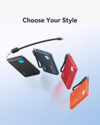 INIU Portable Charger, Ultra Slim 10000mAh 45W PD Power Bank, Fast Charging Mini Battery Pack, Travel Trip Ship Essential Accessories for College Students Travelers Teen Boys Girls, Orange