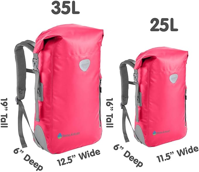 Skog Å Kust BackSak Heavy Duty Waterproof Backpack - Gear Bag for Sports, Travel, & More - 25 & 35 Liter Sizes