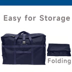 Large Duffel Bag, Waterproof Carry on Weekend Overnight Storage Bag over Luggage for Airline, Travel, Camping, Moving