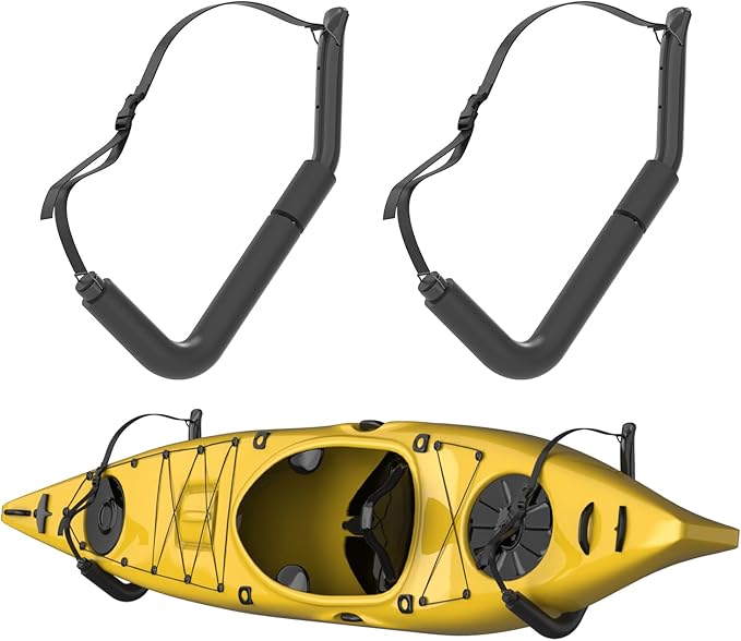 UNITEDPOWER Kayak Storage Racks, Heavy Duty Garage Hangers, Jumbo Wall Hooks for Canoe, Ladder, Bicycle, Folding Chairs, Surfboard, Snowboard, Hose and Tools