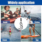 Kayak Paddle Leash Kayak Rod Leash Kayak Paddle Lanyard Stretchable Coiled Lanyard Leash Kayak Fishing Accessories for Kayak and Paddles