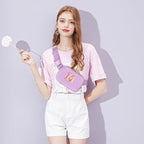 Gitus Belt Bag Fanny Pack Crossbody Bags with Initial Letter Patch Cute Stuff Birthday Gifts for Teenager Girls Trendy Preppy Stuff for Teen Girls Cool Stuff for Teens (Lavender-M)