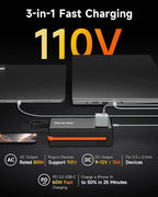 Portable Power Station 99.9Wh Power Bank for Camping Essentials Small Electric Mini Generator Large Lithium Battery with 110V AC Plug in Output 60W Type-C Laptop Home Backup Outdoor Emergency