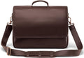 Nordweg Workday Briefcase NW053B – Full-Grain Leather Laptop Bag 15.6" – Office Shoulder Messenger for Work, Study, Travel
