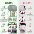 iknoe Large Cooler Bag Collapsible, 15L Insulated Bags, Leakproof Lunch Cooler Tote with Multi-Pockets for Adult, Insulated Lunch Box for Beach, Picnic,Work, Leaf 24-Can