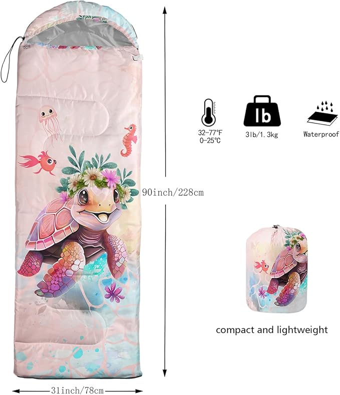 CVHOUSE Camping Sleeping Bags,3 Season Warm & Cool Weather,Lightweight,Waterproof Sleeping Bags for Adults & Kids,Traveling,and Outdoors,Camping Gear Equipment