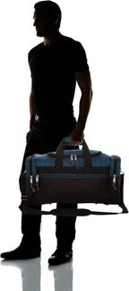 DALIX 17" Blank Duffle Bag Duffel Bag Travel Size Sports Durable Gym Bag
