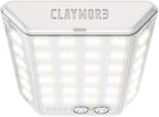 CLAYMORE 3Face Mini (Light Gray) - Lightweight and Portable LED Area Light for Outdoors, Camping, Tent, Emergency, and Industrial Use. Rechargeable Lantern with USB-C, Up to 60 Hours Battery Life.