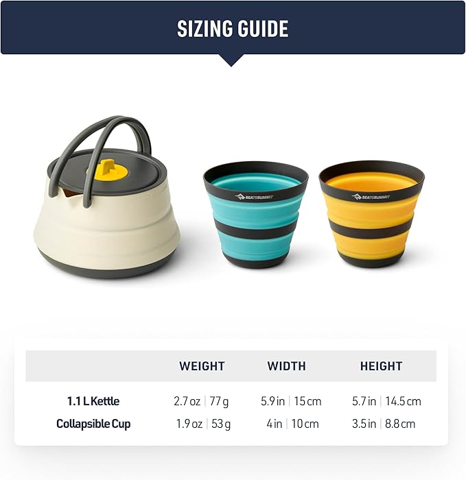 Sea to Summit Frontier Ultralight Collapsible Kettle Cook Set