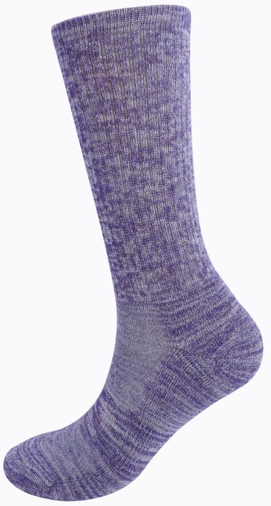 EnerWear 4 Pack Women's Merino Wool Outdoor Hiking Trail Crew Sock