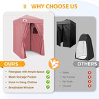 EAGLE PEAK Flex Ultra Compact 4x4 Pop-up Canopy, Sun Shelter, Changing Room, Portable Privacy Canopy Cabana for Pool, Fashion Photoshoots, or Camping, Pink