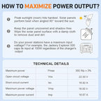 DOKIO 300W Portable Foldable Solar Panel Kit (20x38in, 15.3lb), with Separate Controller and Dual USB, Monocrystalline Charger for 12V Batteries & Power Stations, RV Camping Trailer Emergency Backup