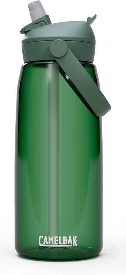 CamelBak Thrive Flip Straw Tritan Renew Water Bottle Forest Green, 32oz
