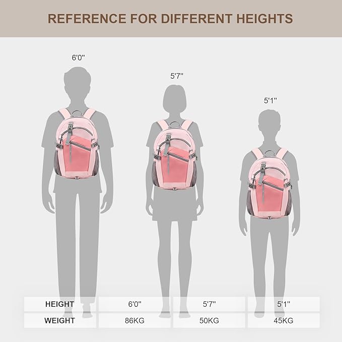 Hiking Backpack for Women Men 20l with Removable Phone Pocket Lightweight Small Travel Backpack Hiking Daypack for Women Men