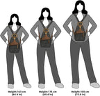 KouLi Buir Canvas Sling bag,Small Crossbody Backpack,Convertible Chest Bag Casual Daypack For Outdoor Cycling Hiking Travel (B3611-Black-N)