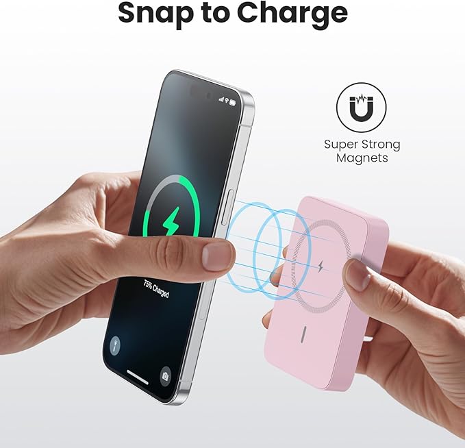 Magnetic Portable Charger 10800mah for Magsafe Battery Pack, Wireless Power Bank with 25W PD Fast Charging & LCD Display, Compatible with iPhone 16/15/14/13/12 Pro/Pro Max/Plus