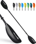 Abahub Adjustable Kayak Paddle 210-230 cm/ 230-250 cm Floating Kayaking Oars Boating Oars Canoeing Oars Black