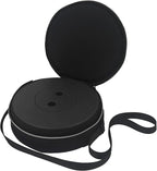 3-in-1 Cushion Carry Case for Round Telescopic Stools, Collapsible Stool Chair Pads with Thickened Foam Cushion, Fits All Round Retractable Folding Stools (Case Only), 1-Pack, Black