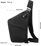 Anti Theft Travel Bag, One Shoulder Large Capacity Cross-body Bag Chest Fashion Lightweight Sling Bags for Travel Sports