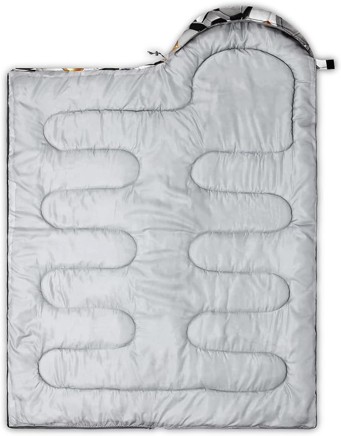 QOOMO Animals Camping Sleeping Bags,3 Season Warm & Cool Weather,Lightweight,Waterproof Sleeping Bags for Adults & Kids,Traveling,and Outdoors,Camping Gear Equipment