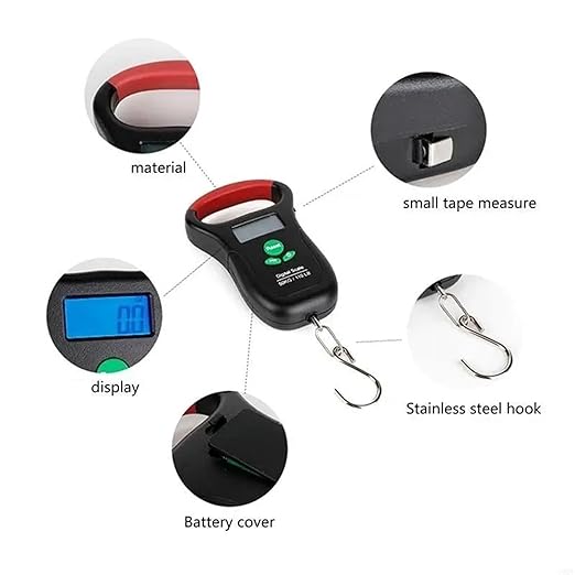 Luggage Weight Scale, Handheld Digital Luggage Scale with Grip for Travel Portable Electronic Weighing Suitcase & Bag 110Lb/50kg Lightweight,for Travel