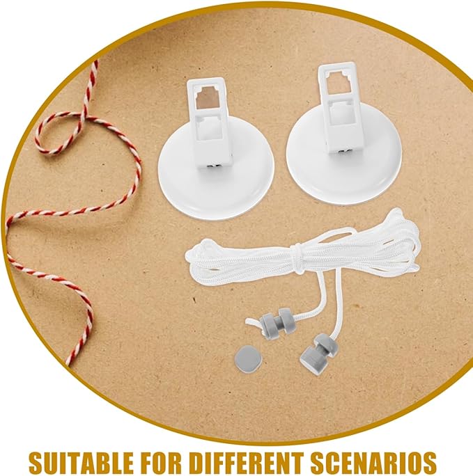Garneck 5m Portable Clothesline Set with Suction Cups: Retractable PVC Clothes Line Easy-to-Hang for Travel Outdoor Laundry Rope for Camping Indoor Hotels Rvs
