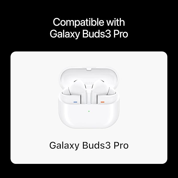 Premium Multi-Flange Eartips for Galaxy Buds3 Pro (White, Mixed(SML)) – Always Fits, Never Slips