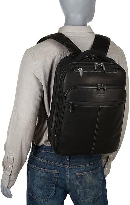 Kenneth Cole REACTION Out Of The Bag Manhattan Colombian Leather RFID 15.6" Laptop Briefcase