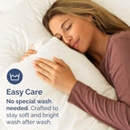Pillowcases - Ultra Soft Hotel Quality Pillowcase Covers - Comfy, Cozy & Wrinkle Free - Shrinkage and Fade Resistant - Machine Washable Pillow Protectors - (King, Off White, 4 Piece Set)