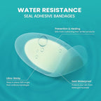 Hydrocolloid Gel Blister Bandages Pads - Promifun Waterproof Adhesive Blisters Bandages - Blister Pads for Heel, Foot, Toe, Feet - Gel Blister Chshions for Prevention & Recovery (45ct, Variety Pack)