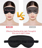 4 Pack Eye Mask for Sleeping Silky Funny Soft Satin Sleep Shade Cover Blindfold with Elastic Strap Travel Nap Blackout for Women Men