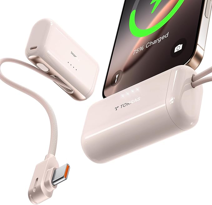 TORRAS Pair It Up and Save 15% — Mini Portable Charger + Ostand Magnetic Case = Better Together