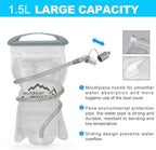 INOXTO Running Hydration Vest Backpack,Lightweight Insulated Pack with 1.5L Water Bladder Bag Daypack for Hiking Trail Running Cycling Race Marathon for Women Men