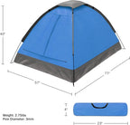2-Person Dome Tent – Easy Set Up Shelter with Rain Fly and Carrying Bag for Camping