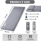 Camping Sleeping Pad Self Inflating Sleeping Pad with Electric Pump, 3.2" Ultra-Thick Memory Foam Sleeping Mat with Pillow, Camping Mattress Compact for Backpacking Hiking Traveling