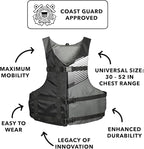 Stohlquist FIT Adult Life Jacket, US Coast Guard Approved Type III Life Vest, PFD for Men and Women, Easily Adjustable, Lightweight and High Buoyancy - Universal Fit (30-52" Chest)