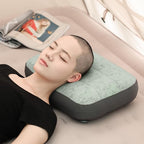 Inflatable Camping Pillow Ultralight Down Fill Inflatable Pillow for Neck Lumbar Support Compressible Compact Travel Pillow for Camping, Hiking, Backpacking, Office L