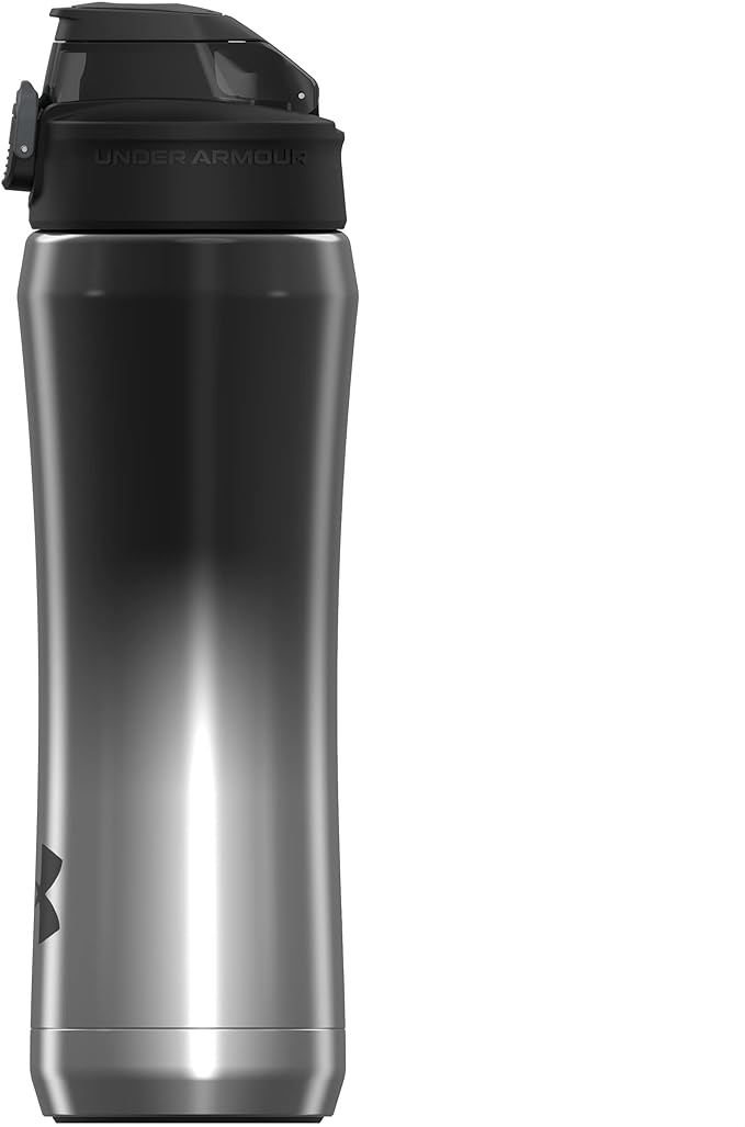 Under Armour 18oz Stainless Steel Water Bottle, Vacuum Insulated, Self Draining Protective Cap, Leak Proof, For Kids & Adults, All Sports, Gym