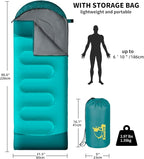 Sleeping Bags for Adults Kids - 3 Season Cold&Warm Weather Waterproof Camping Sleeping Bags - Lightweight Sleeping Bags for Camping Hiking Outdoor Travel