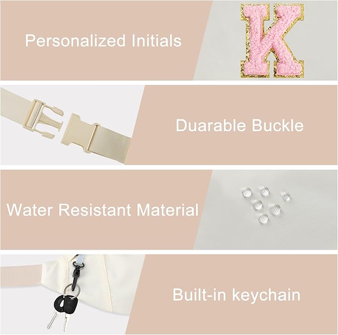 MAXTOP Large Crossbody Fanny Pack with 4-Zipper Pockets,Gifts for Enjoy Sports Festival Workout Traveling Running Casual Hands-Free Wallets Waist Pack Phone Bag Carrying All Phones