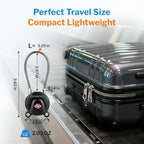 FORGE TSA Approved Luggage Locks Keyed Alike, TSA006 Dimple Key Travel Lock with Zinc Alloy Metal Body, Secure Cable Lock for Suitcase, Backpack, Luggage & Toolbox, Black 2 Pack.