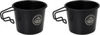 Camping Sierra Cups, 350ml Stainless Steel Mugs, Lightweight Camp Cup for Outdoor Camping Backpacking Trekking, 2pcs Set