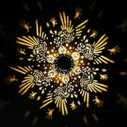 Outdoor Solar Hanging Lantern Lights Metal LED Decorative Lamp for Garden Patio Courtyard Lawn and Table with Hollowed-Out Design (Bronze Hummingbird)