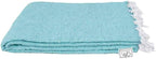 Open Road Goods Solid Color Mexican Yoga Blanket – Large Handwoven Throw for Yoga, Beach, Camping or Home – Soft and Durable Cotton Blend