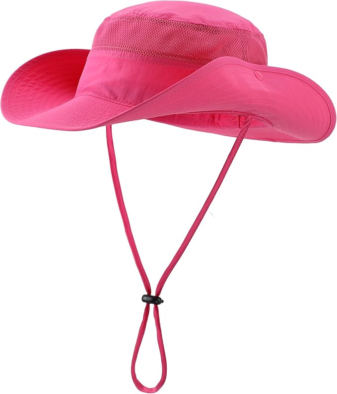 Connectyle Wide Brim Sun Hat for Men Breathable Cowboy Boonie Hat UPF 50+ Sun Protection Bucket Hat for Fishing Hiking